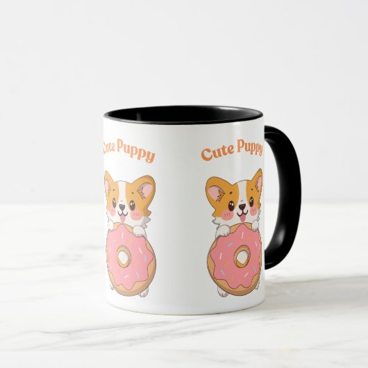 Mug Cute chiot (Devant droit)