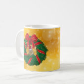 Mug Cute Chipmunk couronne de Noël (Devant gauche)