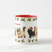 Mug Cute Christmas Cats Holiday  (Centre)