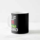 Mug Cute Christmas Cheer Elf Squad Santa's Helper (Devant gauche)