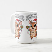 Mug Cute Christmas Dik-Dik – Festive Holiday Lights &  (Devant gauche)