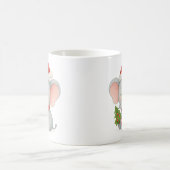 Mug Cute Christmas Elephant with Santa Hat (Centre)