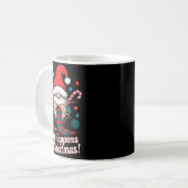Mug Cute Christmas Knitting Gnome Yarn Xmas For Men Wo (Devant gauche)