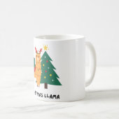 Mug Cute Christmas Llama Illustration – Festive Holida (Devant droit)