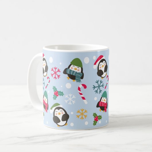 Mug Cute Christmas Penguin (Devant gauche)