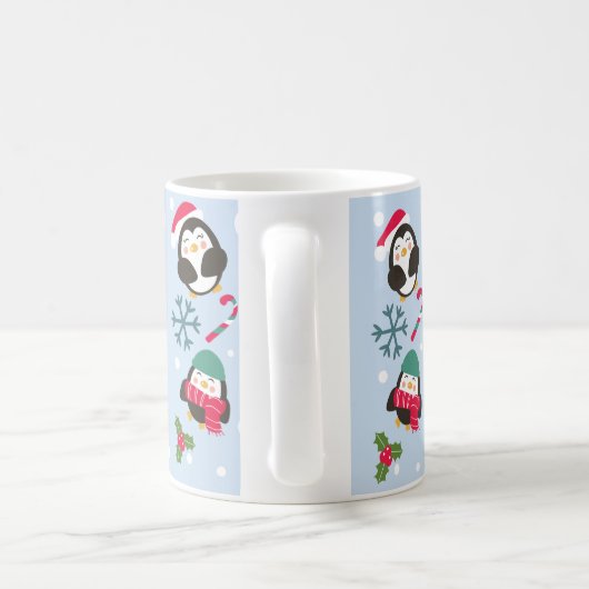 Mug Cute Christmas Penguin (Poignée)
