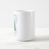 Mug Cute Christmas Penguin Decorating Tree with Lights (Centre)