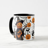 Mug Cute Citrouille d'Halloween (Devant gauche)