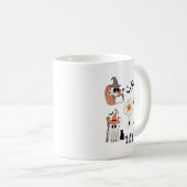 Mug Cute Citrouille Fantôme Boo Chat chauves-souris Mo (Devant droit)
