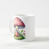 Mug Cute coccinelle sous parapluie de champignons (Devant gauche)
