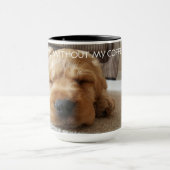 Mug Cute Cocker Spaniel Napping Personnalisé (Centre)