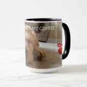Mug Cute Cocker Spaniel Napping Personnalisé (Devant droit)