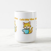 Mug **Cute Coffee Cat – Adorable Cat Drinking Coffee I (Centre)