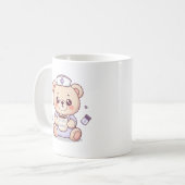 Mug Cute Coffee-Loving Nurse Teddy Bear  (Devant gauche)