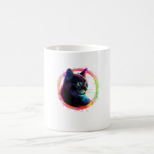 Mug cute color full cat design (Centre)