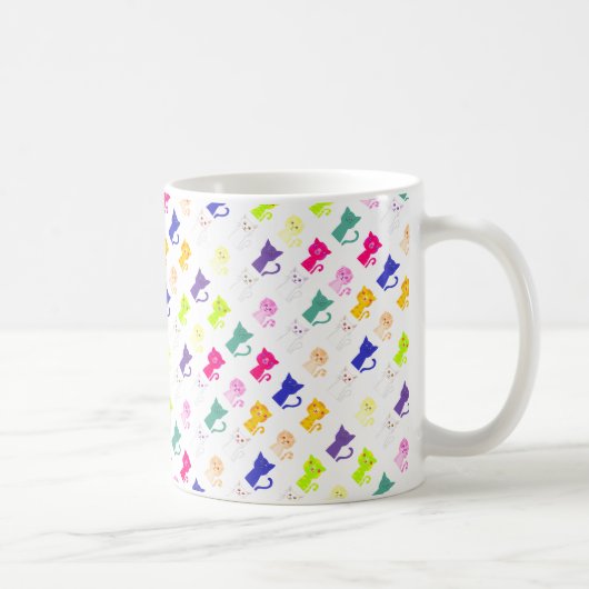 Mug Cute coloré drôle chats motif (Droite)