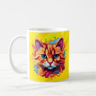 Mug Cute Colorful Chat Face-87002