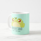 Mug Cute Comprendre Grenouille verte (Devant gauche)