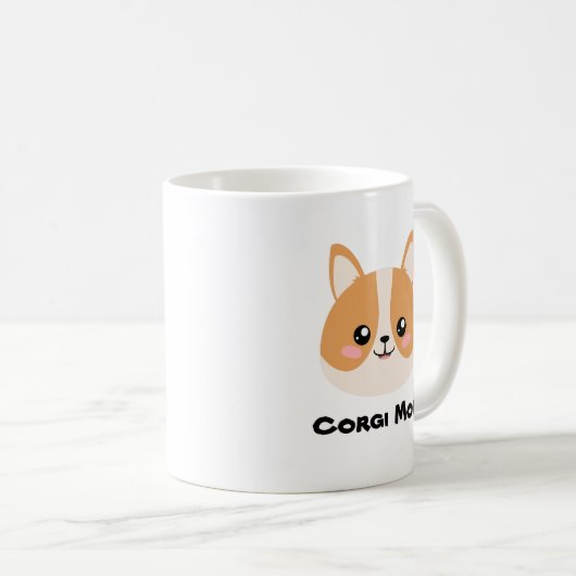 Mug Cute Corgi (Devant droit)