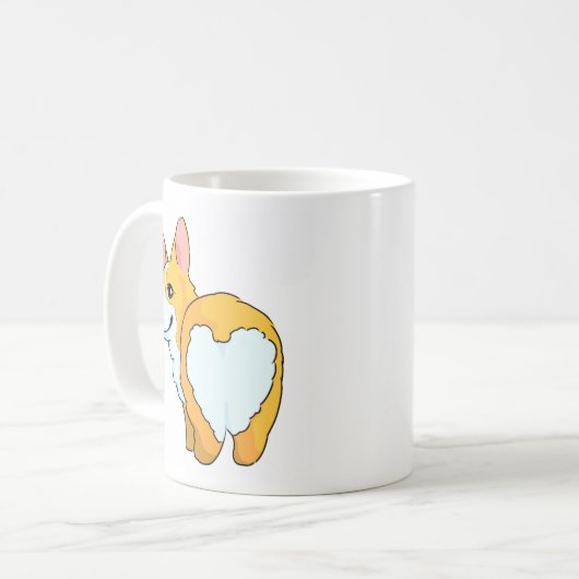 Mug Cute Corgi Love Butt (Devant gauche)