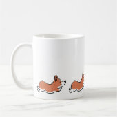 Mug Cute Corgi Simple Musique Personnalisée (Gauche)