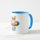 Mug Cute Corgi "Vacation Mode" Summer Design (Devant droit)