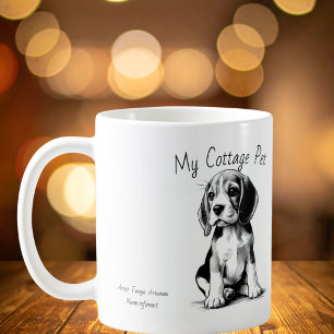 Mug Cute Cottage Animaux de compagnie -Beagle/ Personn