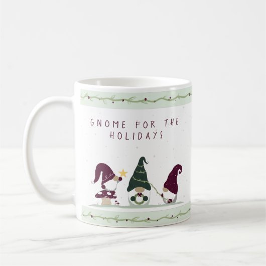 Mug Cute Cottagecore Gnomes (Gauche)