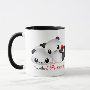 Mug Cute couple panda
