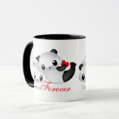 Mug Cute couple panda (Devant gauche)