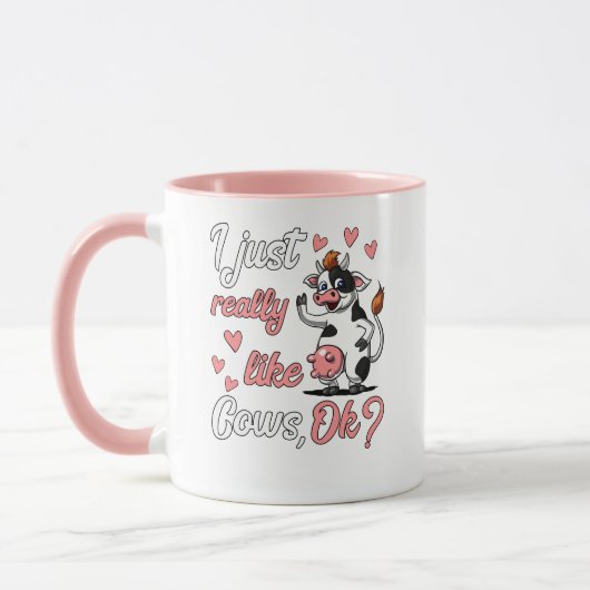 Mug Cute Cow Funny Farm Ranch Animal (Gauche)