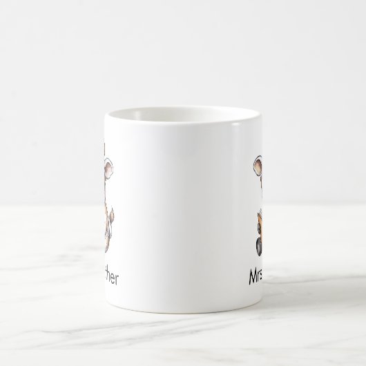 Mug Cute Cow Reading a Book Custom (Centre)