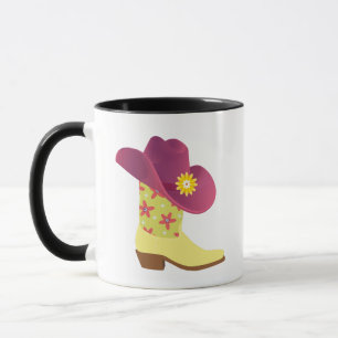 Mug Cute Cowboy Boot & Casquette