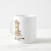 Mug Cute Cowboy Frog Lollygaggin' Western Frog Humor (Devant gauche)