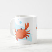 Mug Cute crabe. Monde sous-marin. ​ (Devant gauche)