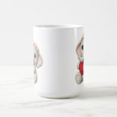 Mug Cute Crochet Elephant Holding Heart Amigurumi Art (Centre)
