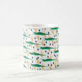 Mug Cute crocodiles seamless pattern. Cartoon animals. (Centre)