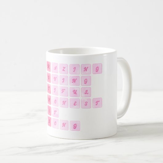 Mug Cute Crossword Fête des Mères (Devant droit)