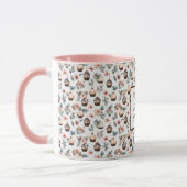 Mug Cute Cupcake Coupe de café personnalisable pour fe (Gauche)