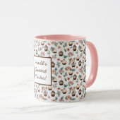 Mug Cute Cupcake Coupe de café personnalisable pour fe (Devant droit)