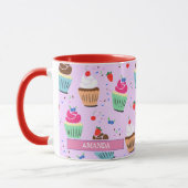Mug Cute cupcake motif dessert doux nom de la boulange (Gauche)