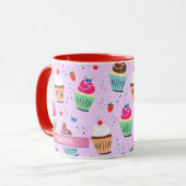 Mug Cute cupcake motif dessert doux nom de la boulange (Devant gauche)