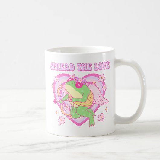 Mug Cute Cupid Frog - Étaler l'amour (Droite)