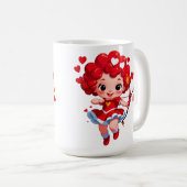 Mug Cute Cupid With Bow And Arrow (Devant droit)