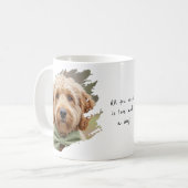 Mug Cute Custom 2 Photo Paint Brushstroke I Love Dogs (Devant gauche)