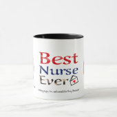 Mug Cute Custom Christmas Nurse Gift 2 Photos Nom (Centre)