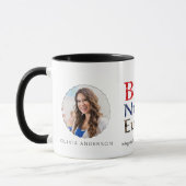 Mug Cute Custom Christmas Nurse Gift 2 Photos Nom (Gauche)