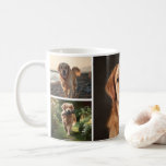 Mug Cute Custom Dog 4 Photos Collage Personalized<br><div class="desc">Celebrate your furry best friend with this Cute Custom Dog 4-Photo Collage Personalized Coffee Mug — the perfect gift for any dog lover. Featuring space for four cherished photos, this mug is a heartwarming way to start your day. Whether you're honoring a beloved pup or creating a keepsake for a...</div>