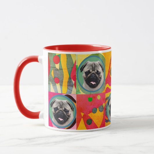 Mug Cute Custom Photo Amoureux des chiens Mom Grandma  (Gauche)