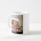 Mug Cute Custom Photo Collage Keepsaké GRANDMA Cadeau (Devant gauche)